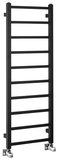 SAPHO METRO LIGHT vykurovacie teleso 400x1140 mm, čierna mat – kúpeľňový radiátor