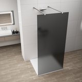 ESCA CHROME jednodielna sprchová zástena do priestoru, dymové sklo, 1200 mm