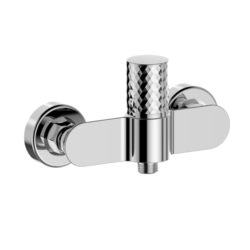 Mereo Sprchová nástenná batéria, Viana diamant, bez príslušenstva, 150 mm, chróm