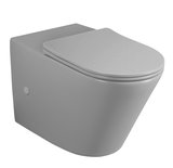 PACO RIMLESS misa pre kombi WC, spodný/zadný odpad, šedá mat