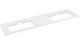 BRAHEA doska Rockstone s 2 otvormi 171,6x51,5cm, biela matná