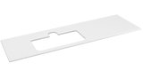BRAHEA doska Rockstone s otvorom 146,6x51,5cm, ľavá, biela matná
