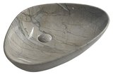 DALMA keramické umývadlo na dosku, 58,5x39cm, grigio