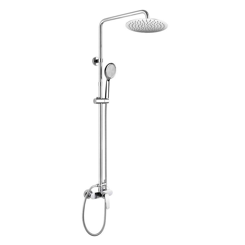Mereo Eve sprchová batéria s hlavovou guľatou slim sprchou ø 250 mm, nerez