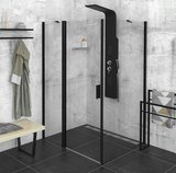 ZOOM Black obdĺžniková sprchová zástena 1100x1000mm L/P varianta