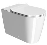 KUBE X WC mísa kombi spodný/zadný odpad, Swirlflush, 36x63cm, biela ExtraGlaze