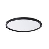 AZPO stropné LED svietidlo, priemer 290mm, 18,5W, 3000/4000/6000K, IP54, čierna mat