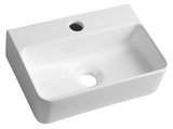 GERDA keramické umývadlo, 36x25cm, biela