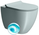 PURA WC misa stojaca, Swirlflush, 36x55cm, spodný/zadný odpad, ghiaccio dual-mat