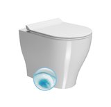 TONO WC misa stojaca, Geniusflush, 36x53cm spodný/zadný odpad, biela ExtraGlaze