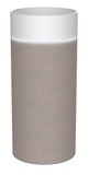 OASIS keramické umývadlo voľne stojace priemer 40x89cm, biela/betón pearl grey