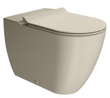 SAPHO PURA mísa kombi spodný/zadný odpad, Swirlflush, 36x63cm, creta dual-mat – stojace WC