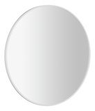 NOTION SLIM guľaté zrkadlo v ráme, priemer 70cm, biela mat