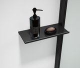 ESCA SHELF polička pre profil 230x120mm, čierna mat