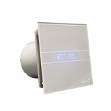 E-100 GSTH kúpeľňový ventilátor axiálny s automatom, 4W/8W,potrubie 100mm,strieborná