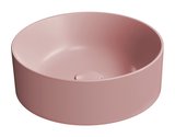 KUBE X keramické umývadlo na dosku, priemer 40cm, blush mat