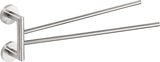 X-STEEL dvojitý držiak uterákov otočný 370mm, nerez mat