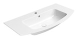 PURA keramické umývadlo Slim oblé 102x52cm, biela ExtraGlaze
