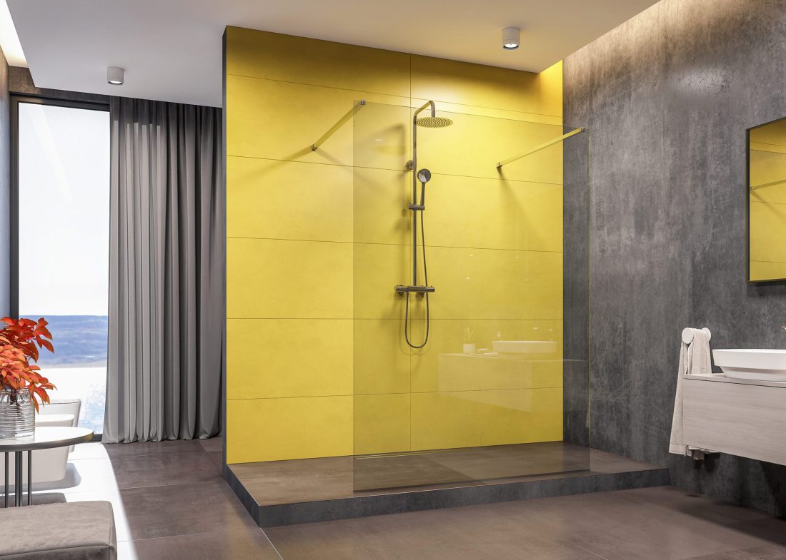Aquatek OASIS F3 80 – 140 – walk-in sprchová zástena