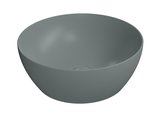 PURA keramické umývadlo na dosku, Ø 42cm, agave mat