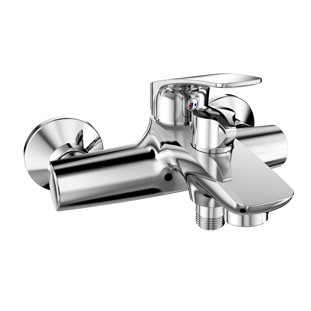 Mereo Vaňová nástenná batéria, Eve, bez príslušenstva, 150 mm, chróm