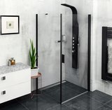 ZOOM Black obdĺžniková sprchová zástena 900x800mm L/P varianta