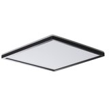 AZPO stropné LED svietidlo, 420x420mm, 22W, 3000/4000/6000K, IP54, čierna mat