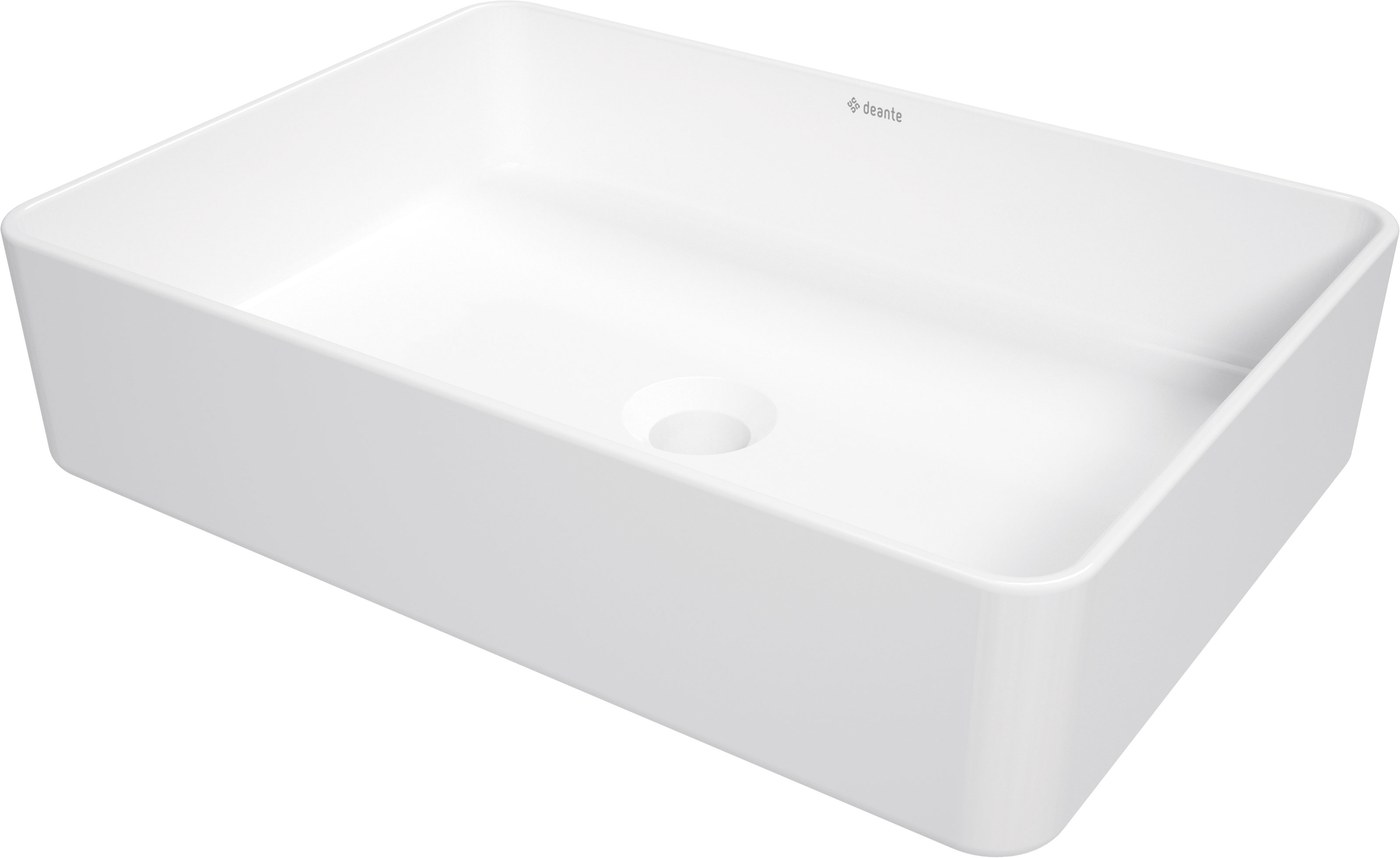 Deante Square - Umywalka ceramiczna nablatowa – umývadlo na dosku
