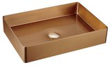 AURUM nerezové umývadlo na dosku 50x35,2cm, vrátane výpuste, meď mat