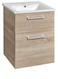 VEGA umývadlová skrinka 51,5x72,6x43,6cm, 2x zásuvka, dub platin