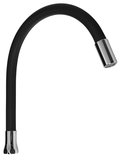 Flexibilné výtokové ramienko k batérii, 470mm, 3/4", čierna mat
