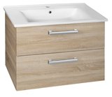 VEGA umývadlová skrinka 72x57,6x43,8 m, 2x zásuvka, dub platin