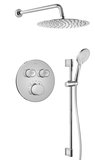 SMART SELECT sprchový set s termostatickou batériou, 2 výstupy, posuvný držiak sprchy, chróm