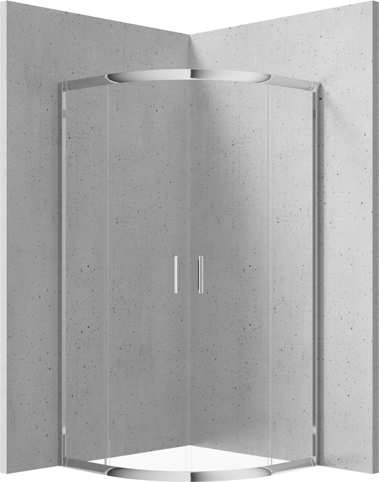 Deante Funkia - Kabina prysznicowa półokrągła 90x90 cm – vaňová zástena