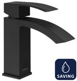 GINKO 35 stojánkova umývadlová batéria, WATER-SAVING kartuša, čierna mat