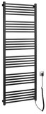 SAPHO METRO-E elektrické vykurovacie teleso, rovné, 600x1620mm, 800 W, čierna mat – elektrický sušiak uterákov