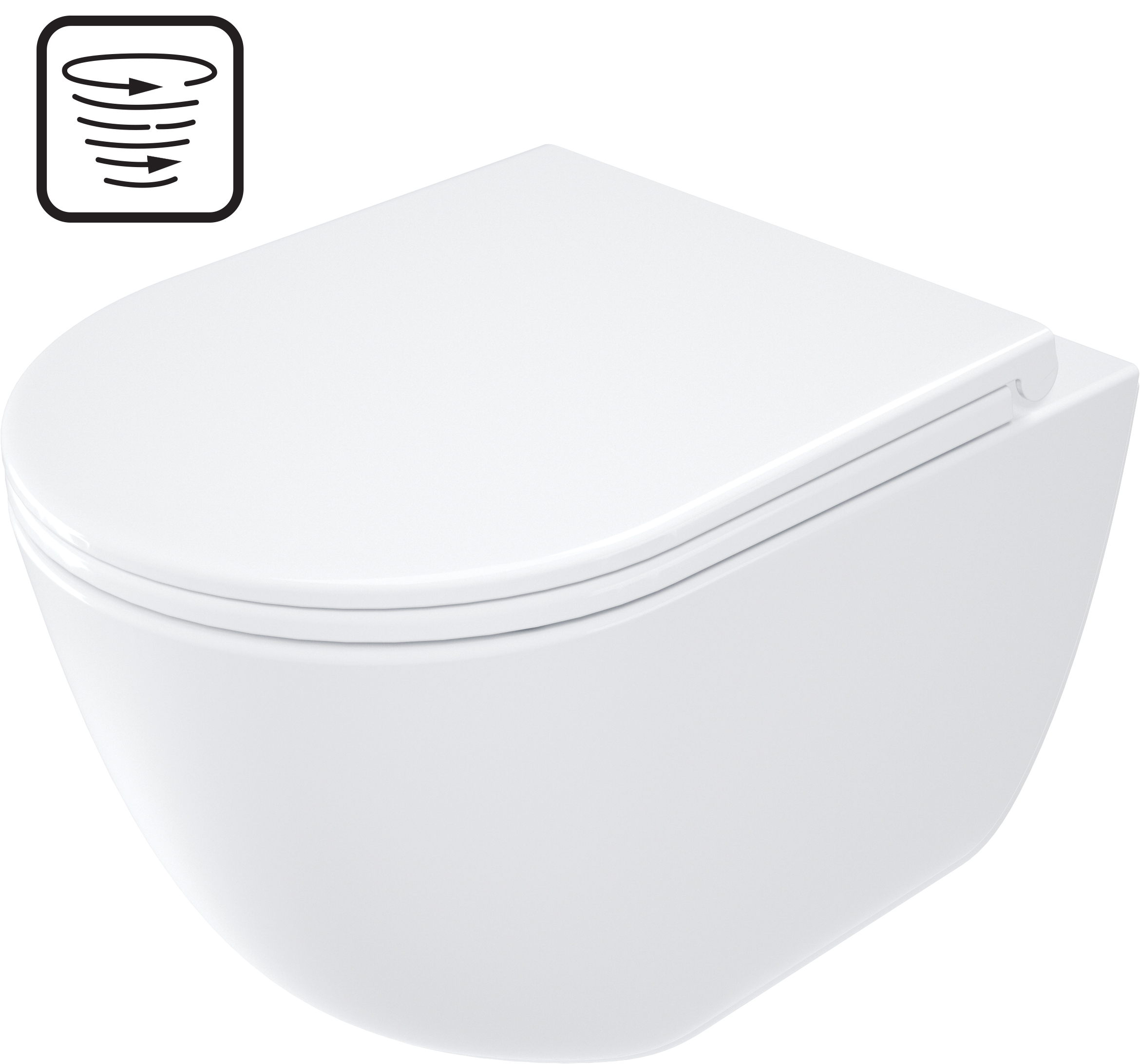 Arnika - Miska WC z deską bezkołnierzowa - spłukiwanie wirowe