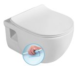BRILLA závesná WC misa, Rimless, 36,5x53cm, biela