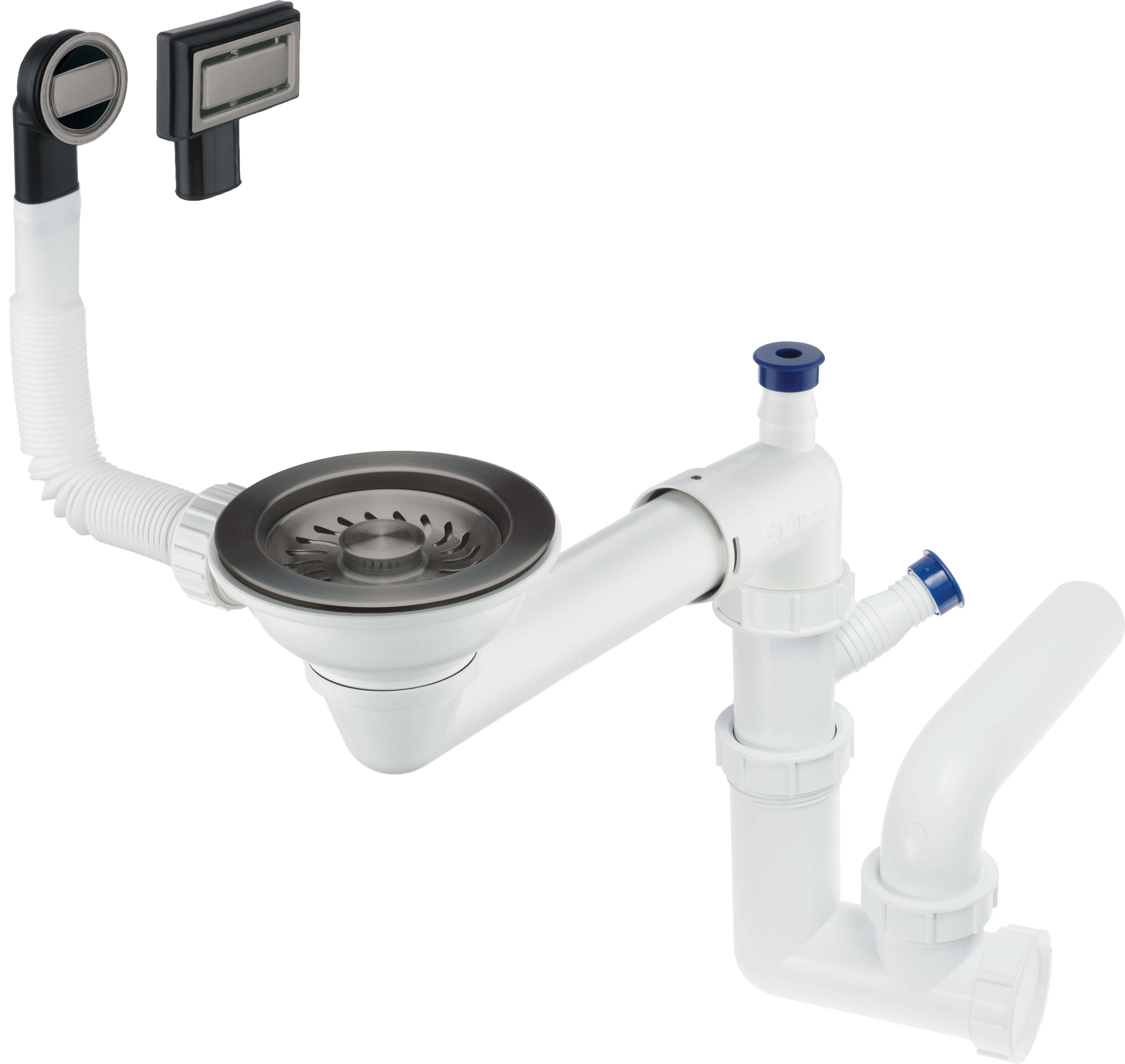 Deante Space-Saver - Syfon do zlewozmywaka 1-komorowego - Space-Saver
