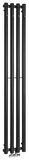PILON vykurovacie teleso 270x1800mm, so 4 háčikmi, čierna mat