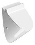SAPHO COMMUNITY urinál so zakrytým prívodom vody s otvormi pre veko, Rimless, 31x54,5cm, biela ExtraGlaze –…