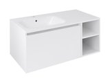 LOREA skrinka 100x46x51,5cm (70+30Pcm), ľavá, biela matná