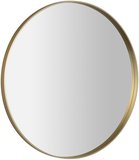 NOTION guľaté zrkadlo v ráme, ø 80cm, zlatá mat