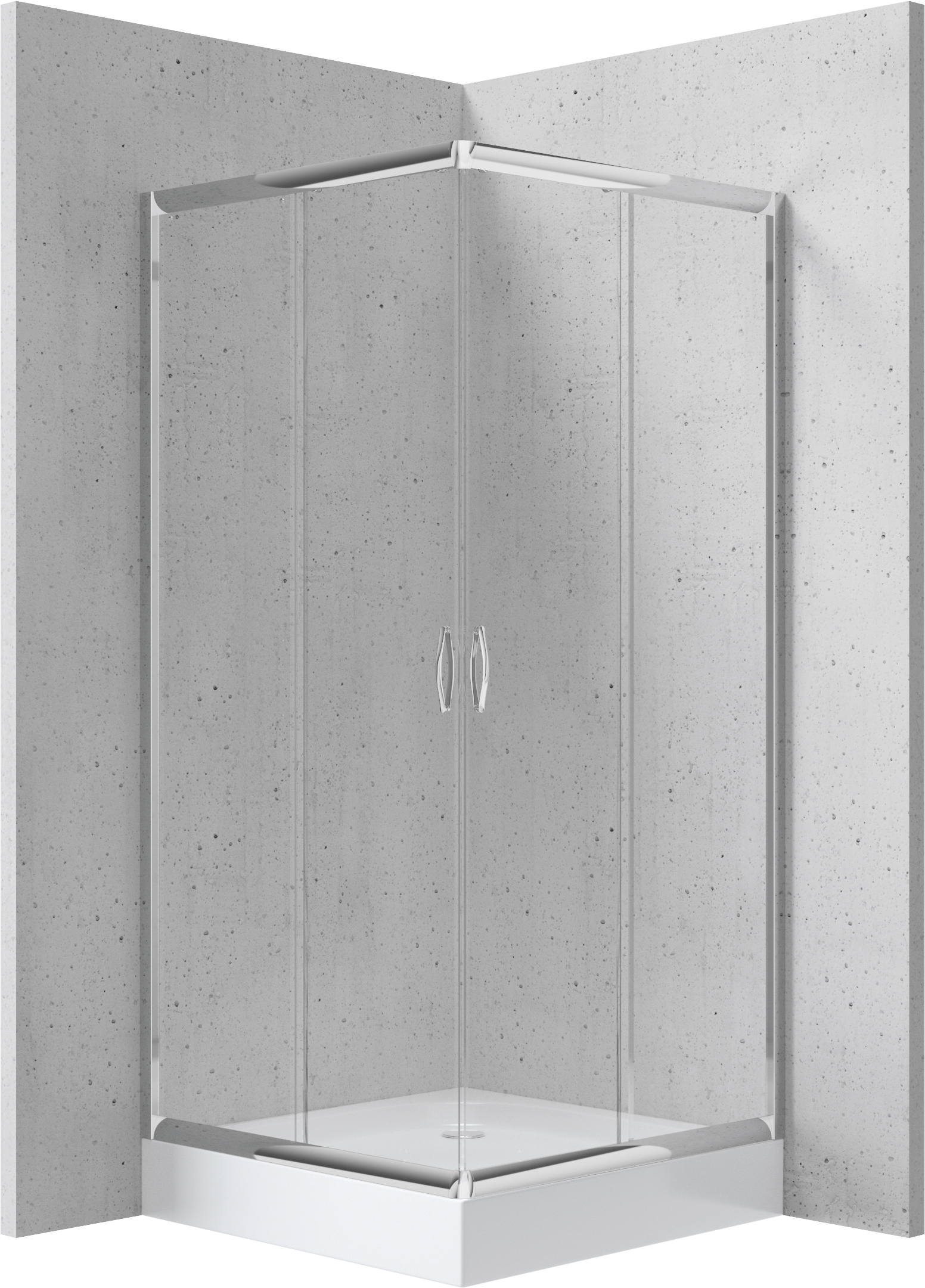 Deante Funkia - Kabina prysznicowa z brodzikiem kwadratowa 90x90 cm – sprchový box