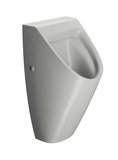 SAPHO COMMUNITY urinál so zakrytým prívodom vody, Rimless, 31x65cm, cenere mat