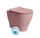 TONO WC misa stojaca, Geniusflush, 36x53cm, spodný/zadný odpad, blush dual-mat