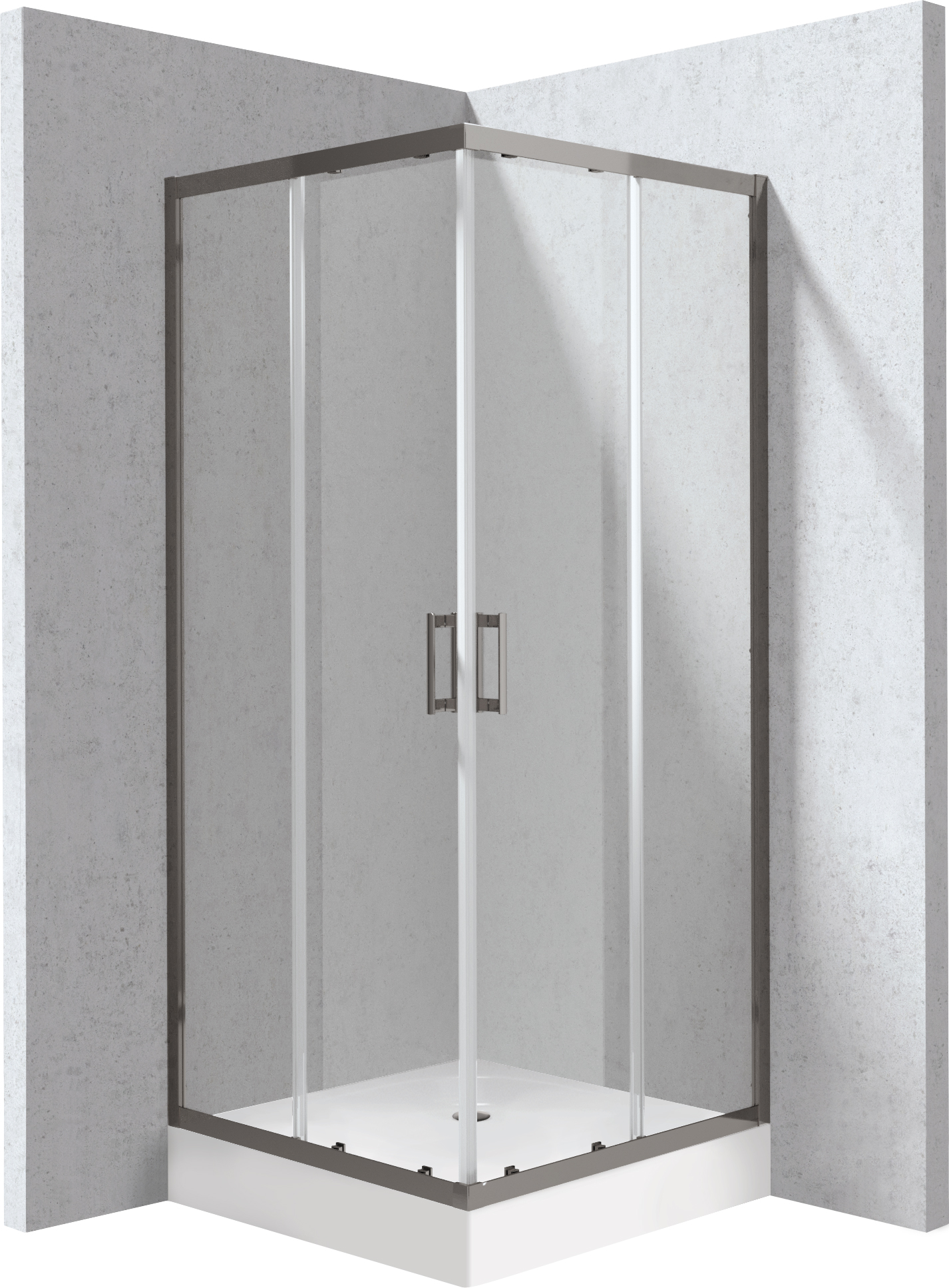 Deante Funkia Evo - Kabina prysznicowa z brodzikiem kwadratowa 90x90 cm – sprchový box