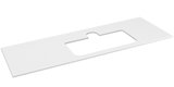 BRAHEA doska Rockstone s otvorom 131,6x51,5cm, pravá, biela matná