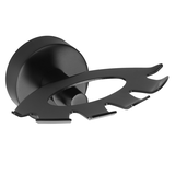X-ROUND BLACK držiak kefiek, čierna mat