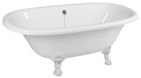 REGATA voľne stojaca vaňa 175x85x61cm, nohy biele, biela